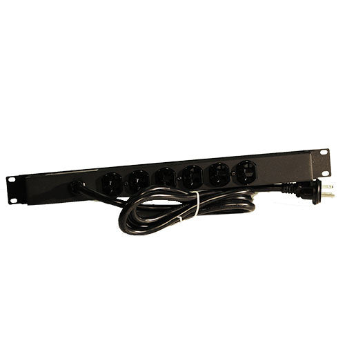 1U 20 Amp Rear Outlet PDU Surge Protection - Rackmount Solutions - Pdu Port Rear Support Tree Support