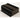 Black 1455HD Series heat dissipating extruded aluminum enclosure with ribbed sides for enhanced thermal performance and board protection.