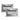 Alum Handle, Flushmount (Pair)