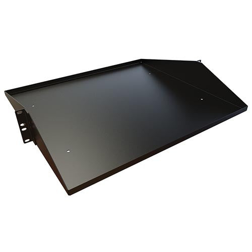 2U Solid Centered Rack Shelf - 23in Mounting – Rackmount Solutions
